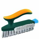 DHYANI 4 in 1 Tile Grout Cleaner Brush with Squeegee, V-Shape Gap Scrub Brush Crevice Cleaning Brush Tools, Multifunctional scrubbing Floor Brush for Cleaning Corner,Window,Sink,Kitchen