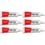 Colgate Pain Out Dental Gel - Express Relief from Tooth Pain Toothpaste (60 g, Pack of 6)