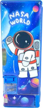 Fullkart PencilBox_001 Nature Art Plastic Pencil Box (Set of 1, Grey)