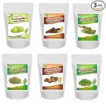 NATUREHUT Amla, Shikakai, Henna, Bhringraj, Aritha and Indigo For Hair Care|Hair Mask Combo Pack of 6|50 grams