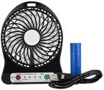 Psight Plastic Mini Portable Usb Rechargeable 5 Inch 3 Speed Fan - Multicolor