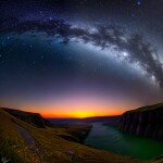 Love Creation A4 Size poster print for creative wall art- nightfall-symphony-canvas-print-8506(Non Sticker)