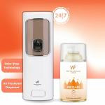 Air Freshener Dispenser Automatic Spray Machine + Kesari Refill -265 Ml 3000+ Sprays Guaranteed