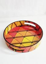 A.R. EXPORTS Printed Round Tray