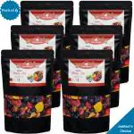 Dried Mix Berry without Sugar bundle pack | Low calories & Gluten-free, Rich in Vitamin K and High fibre Superfood - (50gx6)Zip Packs