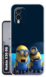 Case Club Multicolor Silicon Shock Proof Back Cover for Nokia X30 5G