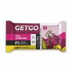 GetGo Cocoa Almond Fudge Protein Bar 85g, Healthy Snack, High in Protein, Made From Nuts and Dates, No Added Sugar