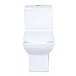JAQUAR LYRIC Range One Piece Floor Mount Western Commode (White) | 365X655X765 mm, UF Soft Close Slim Seat CoverWestern Toilet/Water Closet(EWC) For Bathroom | LYS-WHT-38851S300UFSM