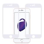 Inclu New Edge To Edge Full Tempered Glass Screen Protector For Apple Iphone 6S Plus (White) (Pack Of 2)