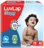 LuvLap Anti Rash Baby Diaper Pant with Aloe Vera Lotion - M (72 pcs)
