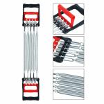 Lycan Steel Chest Expander and Hand Gripper Muscle Exerciser with 5 Springs