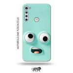 Tweakymod Printed Funny FAce Emoji Back Cover For Motorola One FUSION Plus