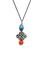 Astroghar Tibetan Buddhist Auspicious Mystique Endless Happy Alloy Metal Pendant For Men And Women