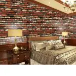Jaamso Royals Multicolor PVC Brick Peel Stick Wallpaper 200X45 cm( 200 CM X 45 CM )