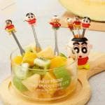 Shin Chan Fruit Forks - Kids Fork Set