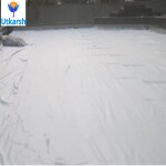 Utkarsh 120 GSM Geo Textile Cloth/Geo Membrane Waterproof Roof/Geotextile Non-Woven Fabric Cloth for Sub-Surface Drain/Terrace/Garden | White, 7.33 ft X 6.82 ft (50 Sq.ft)