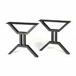 Ventuos Heavy Duty Table Legs Set of 2 Modern Industrial Furniture Legs Computer Table, Office Table (Black)