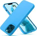 Sbms Apple Iphone 14 Pro Max, Iphone 14 Pro Max Sky Blue Artificial Leather Shock Proof Back Cover