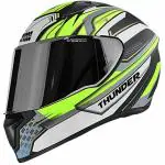 Studds Yellow and Black Full Face Helmets with Mirror Visor - L , 580 mm