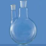 ABGIL Borosilicate Glass Round Bottom Flask 2 Neck Angle and Parallel Neck 5000ml