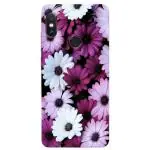 MobiEra Redmi Note 5 Pro Purple Flowers Design Plastic Hard Case Cover