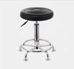 TRUST FURNITURE Bar Stool, Bar Stool Rotating Hocker Driver Chair Beauty Chair Round Bar Stool Hairdressing Stool Metal Feet (Color: Black) Large-A12
