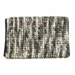 Elegant Weavers Welcome Mats | Soft Microfiber | Anti Skid Mat | (40x60 CM), Black, Pack of 1