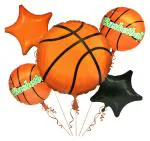 JAGMAG Basketball Balloon Bouquet Sports for Party Birthday Decorations (11 x 5 x 2 cm)