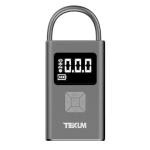 Texum TAP-20 Tyre Inflator for Cars with Emergency Light, 60W with up to 160 Psi, Portable Air Compressor, Compact & Portable with Digital Display, LED Light, Multiple Nozzles (Turbo Lite Black)
