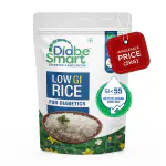 DiabeSmart Diabetic Rice 5kg | Tested Low GI Rice For Diabetic | Sugar Free Rice To Manage Blood Sugar Level | Sona Masoori Rice | Healthy Low Carb Rice | Diabetes Food Products