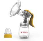 NIHAAS Breast Pump With Nipple - Manual (Yellow)
