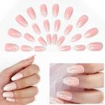 Maycreate Multicolor Acrylonitrile Butadiene Styrene Press-On Nails Creative French Nail Acrylic Press On Fake Full Cover - Azxo2-15Nfynn