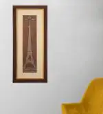 Shree Kala Eiffel Tower Embossed Aluminum Foil Wall Painting