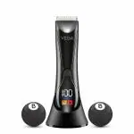 Vega Cleanball Body Trimmer for Men, Multi-Purpose Beard, Body, Pubic Hair Grooming, Private Part Shaving, Waterproof, 90 Min Runtime with LED Flashlight, 4 Comb Attachments, Shower Friendly, (VHTH-33)