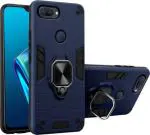 Lenient Blue Rubber, Plastic Back Cover For Oppo A7