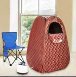 NIVKART Ultra Premium Portable Steam Sauna Bath With 2 Litre Steamer | Remote | Chair | Tent Size 78 * 77 * 144(CMS)