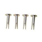 RELY (Pcs-100) Split Rivet Mild Steel Head Dia-7 mm x Length -10 mm | Mild Steel Chirma Rivet, Bifurcated Rivet for restoring Antique furniture, Fastening leather, fabric or other soft material