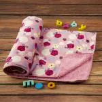 Baby Moo Ladybug Pink Fur Blanket
