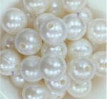Goonmala Pearl Beads for Craft, Jewllery making, Embroidery, Rakhi, Arts & Craft, Decoration works, 14mm, 100 pc