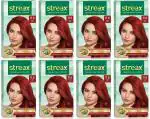 Streax Cream Hair Color for Unisex 120ml - 0.6 Flame Red (Pack of 8)