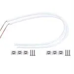 AllExtreme EXDRL61 Universal Flexible DRL LED Strip Light Waterproof Daytime Running Head Lamp Tube for Motorcycle, Bike, Car, SUV (61cm, White, 2 PCS)