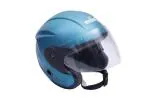 A.K.S-1, Half Face Helmet For Men, Nano-BL-1 (Blue)