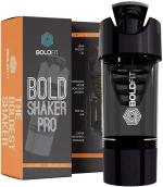 Boldfit Gym Shaker Pro Cyclone Shaker 500ml with Extra Compartment, 100% Leakproof Guarantee