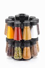 Multipurpose Revolving Spice Jar Set Masala Dani Containers Rack Spice Rack 20 Piece Spice Set