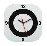 PROCLOCK Acrylic Square Cute Analog Designer Wall Clock For Living Room And Bed Room White And Black