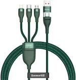 Baseus USB Type A Lightning Cables Green for Gaming Console, Camera, Tablet, Computer, Mobile, MP3 Player, Smart Watch, TV (1.2 m)