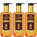 Bajaj Almond Drops hair oil, with Almond and Argan oil 100ml Pack Of 3.