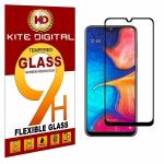 Kite Digital Samsung A20E Black 5D/6D/11D Premium Tempered Glass Screen Protector Slim 9H Hard 2.5D (Pack of 3)