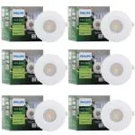 Philips Astra Spot 2-Watt LED COB Lights (Warm White, Pack of 6)