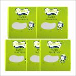 Clemmy Tissue Paper Napkins 100 Pieces Each- Set of 5